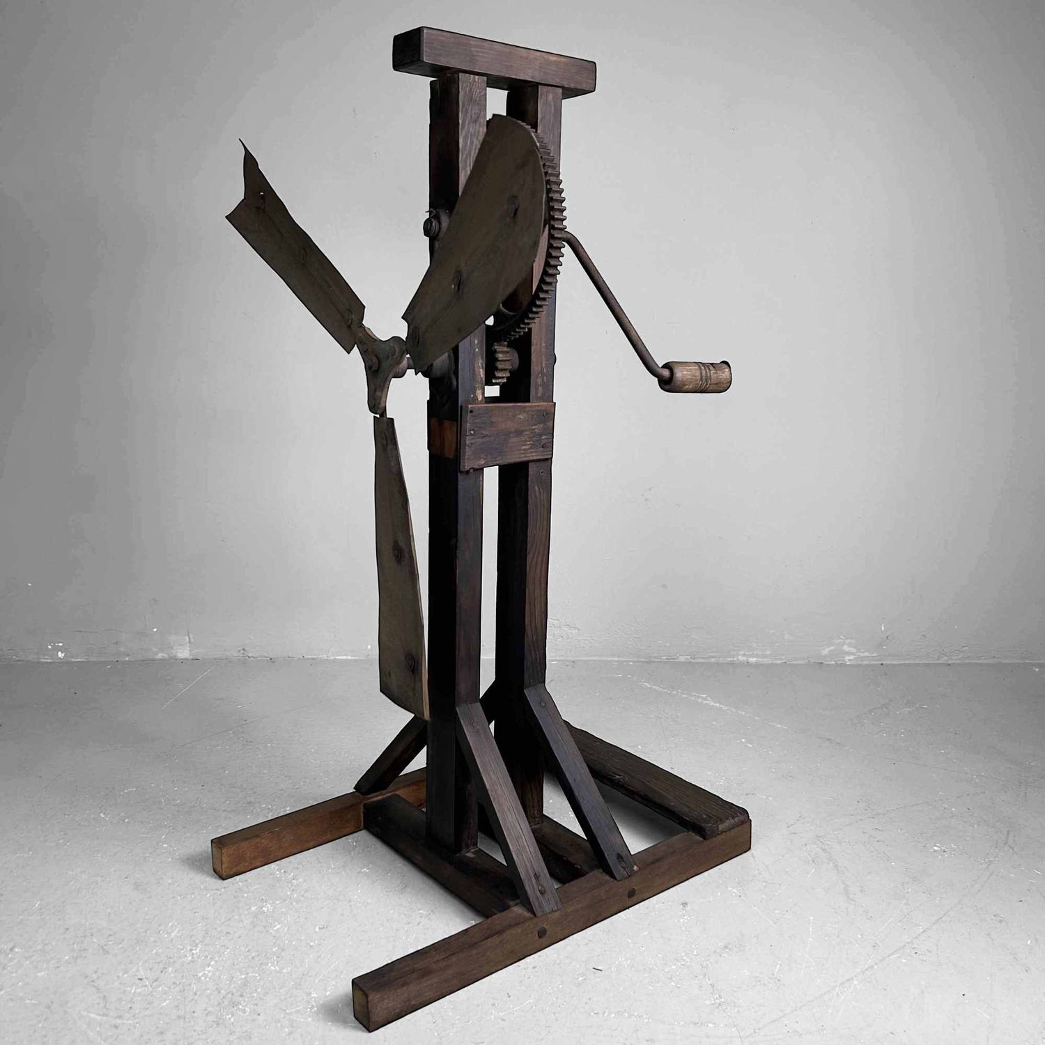 Antique Japanese Rice Windmill, Meiji Period.