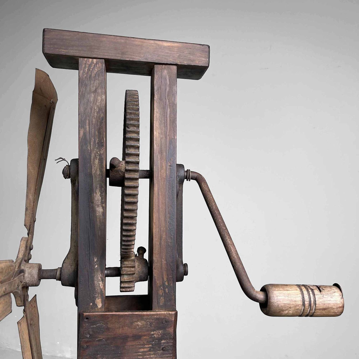 Antique Japanese Rice Windmill, Meiji Period.