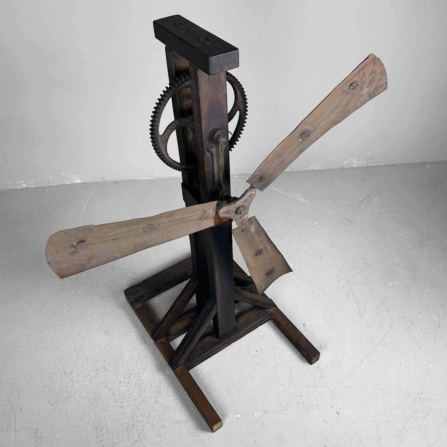 Antique Japanese Rice Windmill, Meiji Period.
