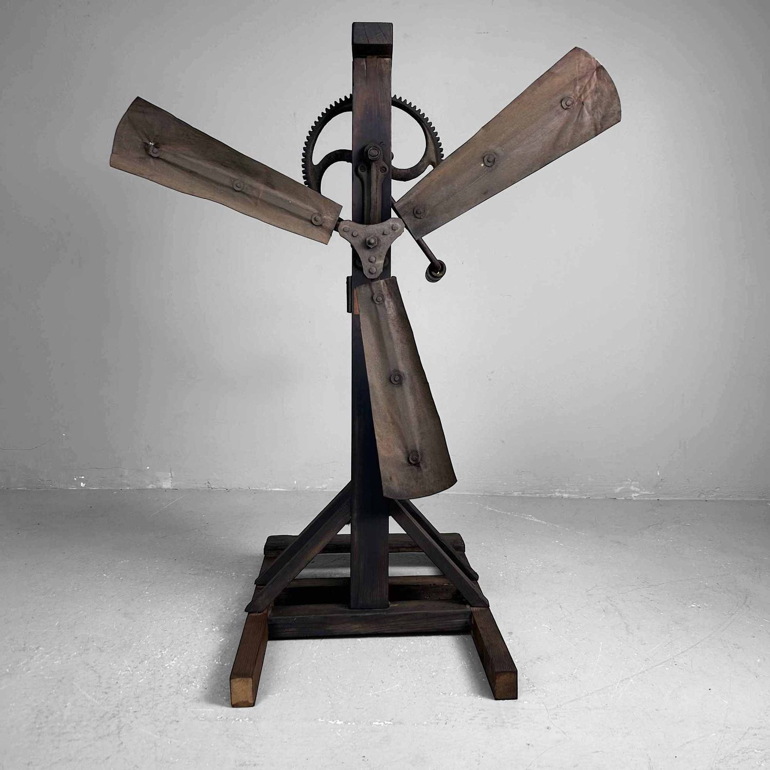 Antique Japanese Rice Windmill, Meiji Period.