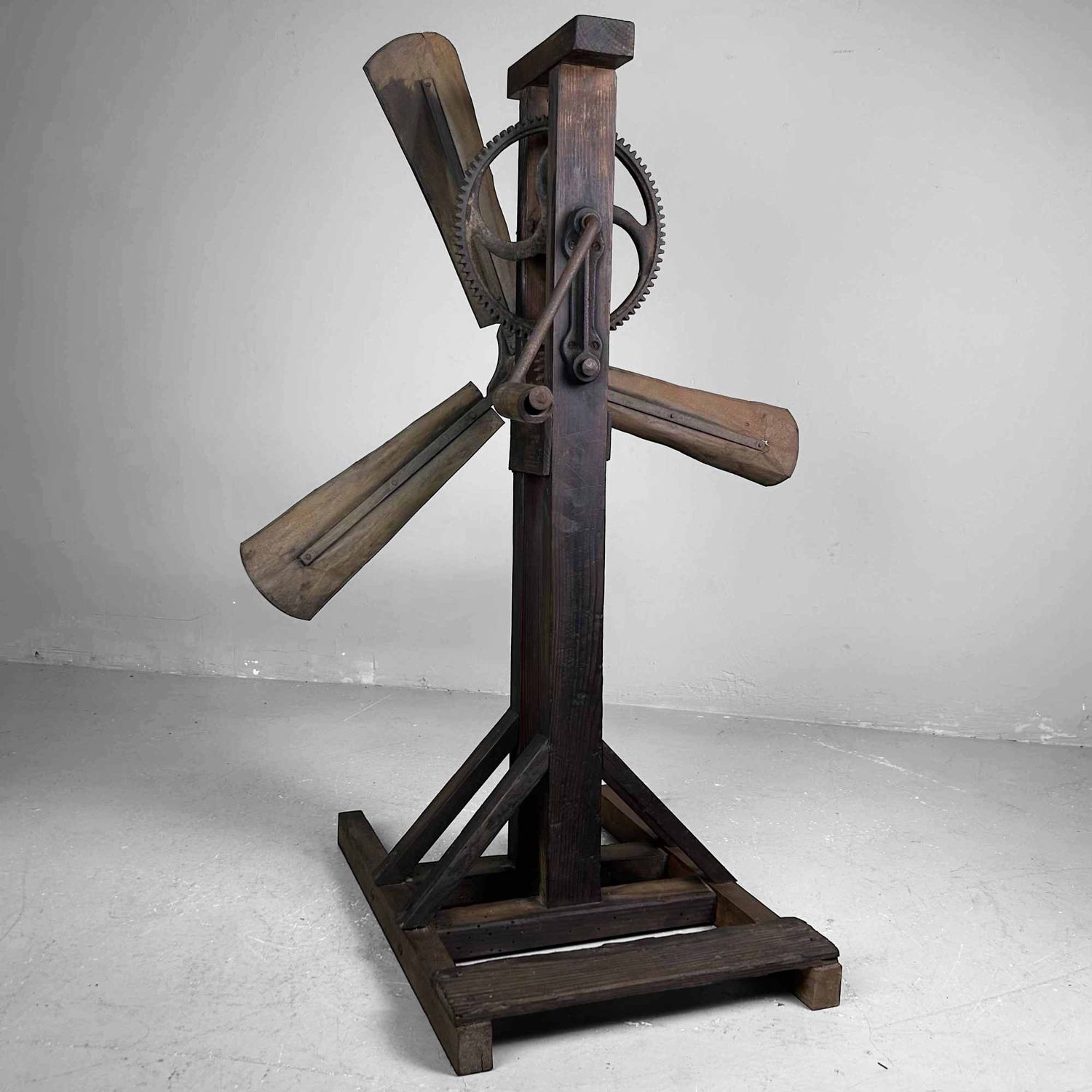 Antique Japanese Rice Windmill, Meiji Period.