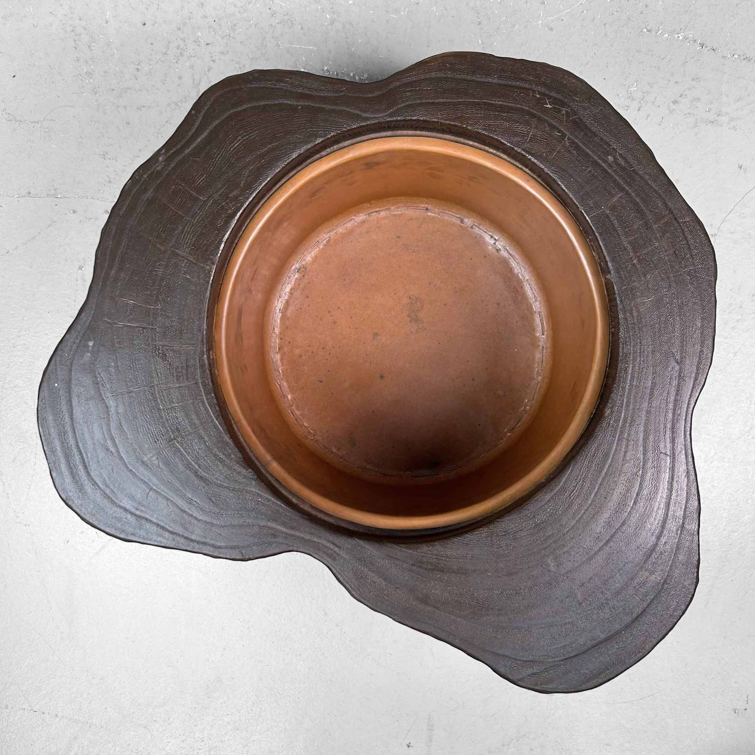 Vintage Kiri Maki-e Hibachi, Shōwa period, Japan.