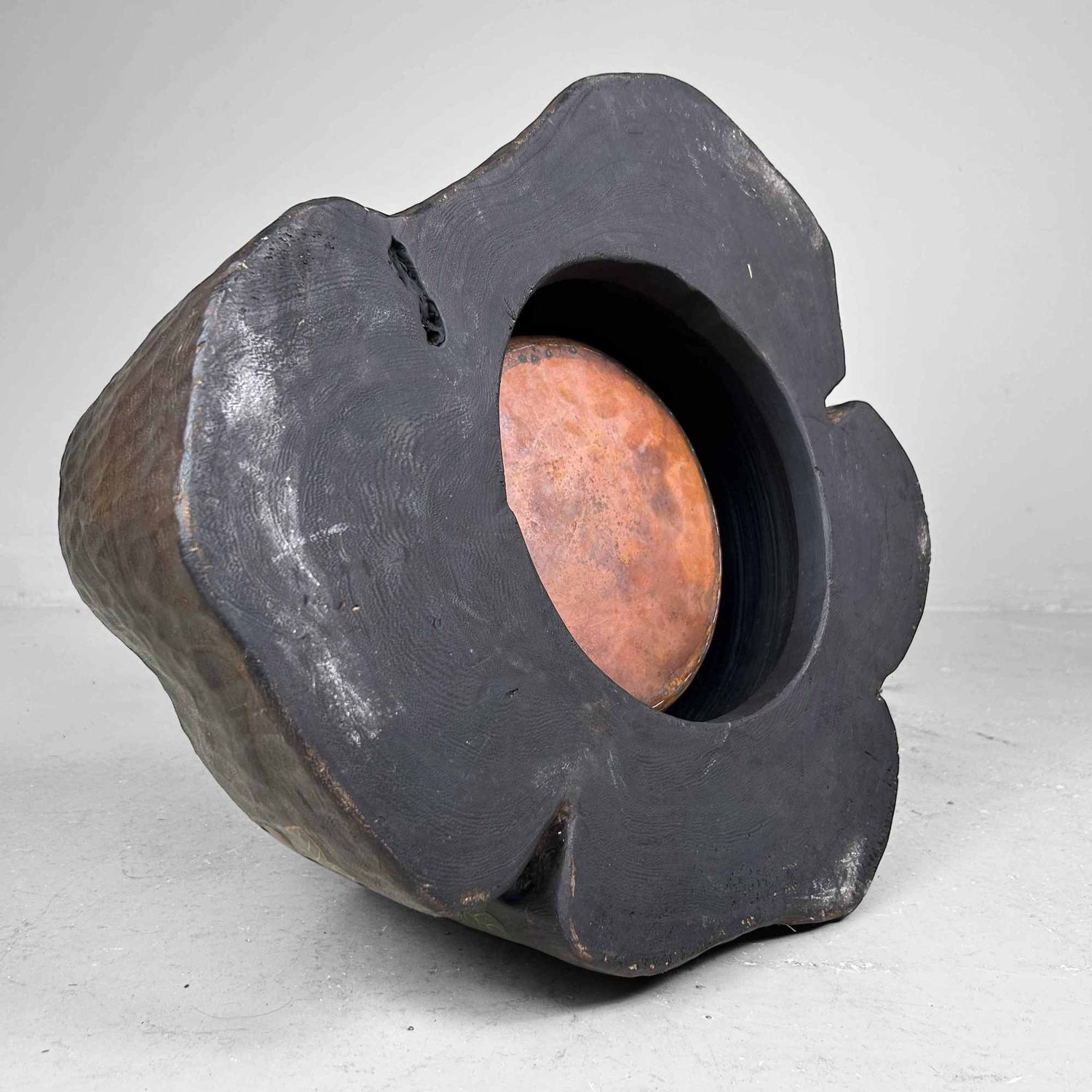 Vintage Kiri Maki-e Hibachi, Shōwa period, Japan.
