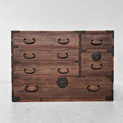Traditional Japanese Tansu, Storage Cabinet, Meiji Period.
