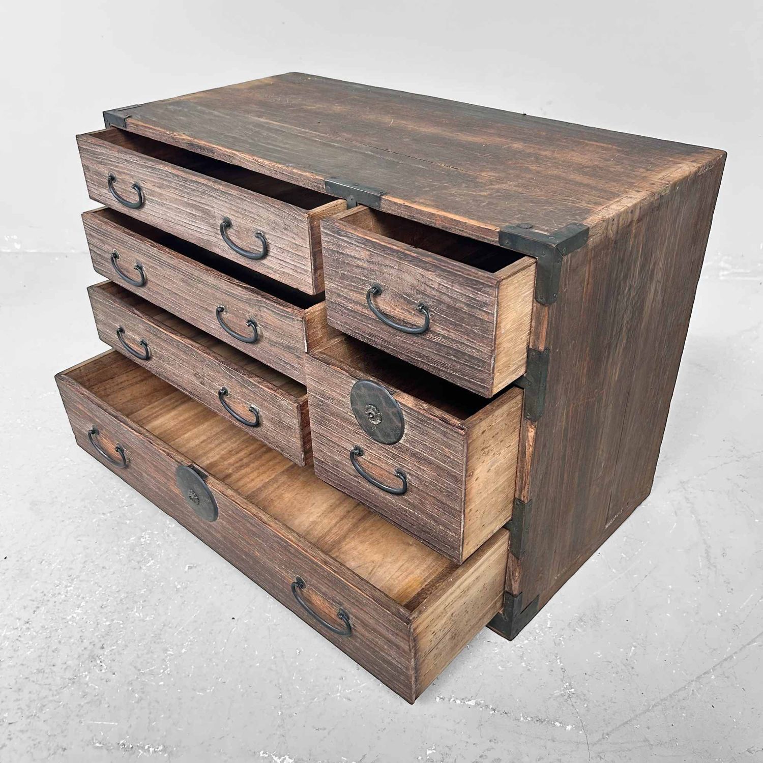 Traditionele Japanse Tansu, Opbergmeubel, Meiji-periode.