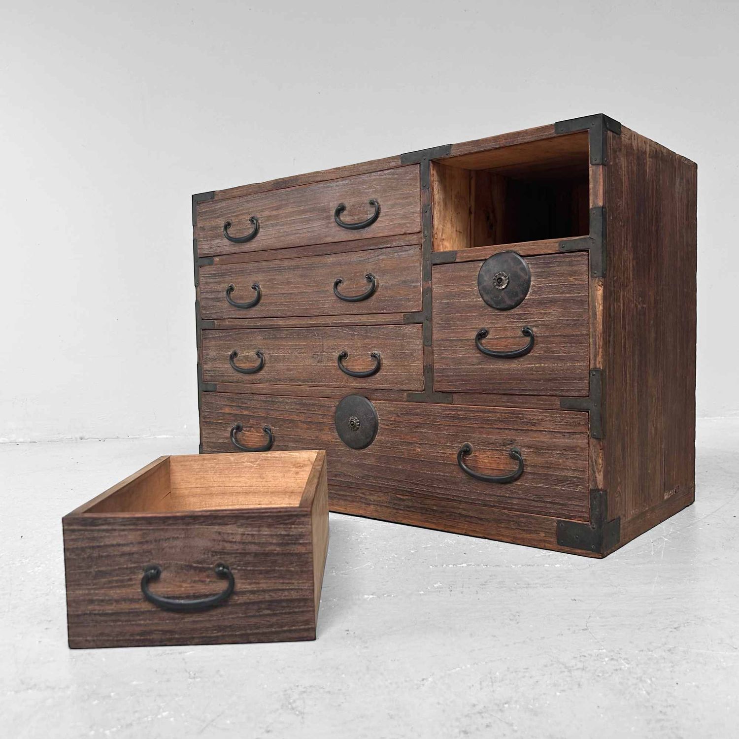 Traditionele Japanse Tansu, Opbergmeubel, Meiji-periode.