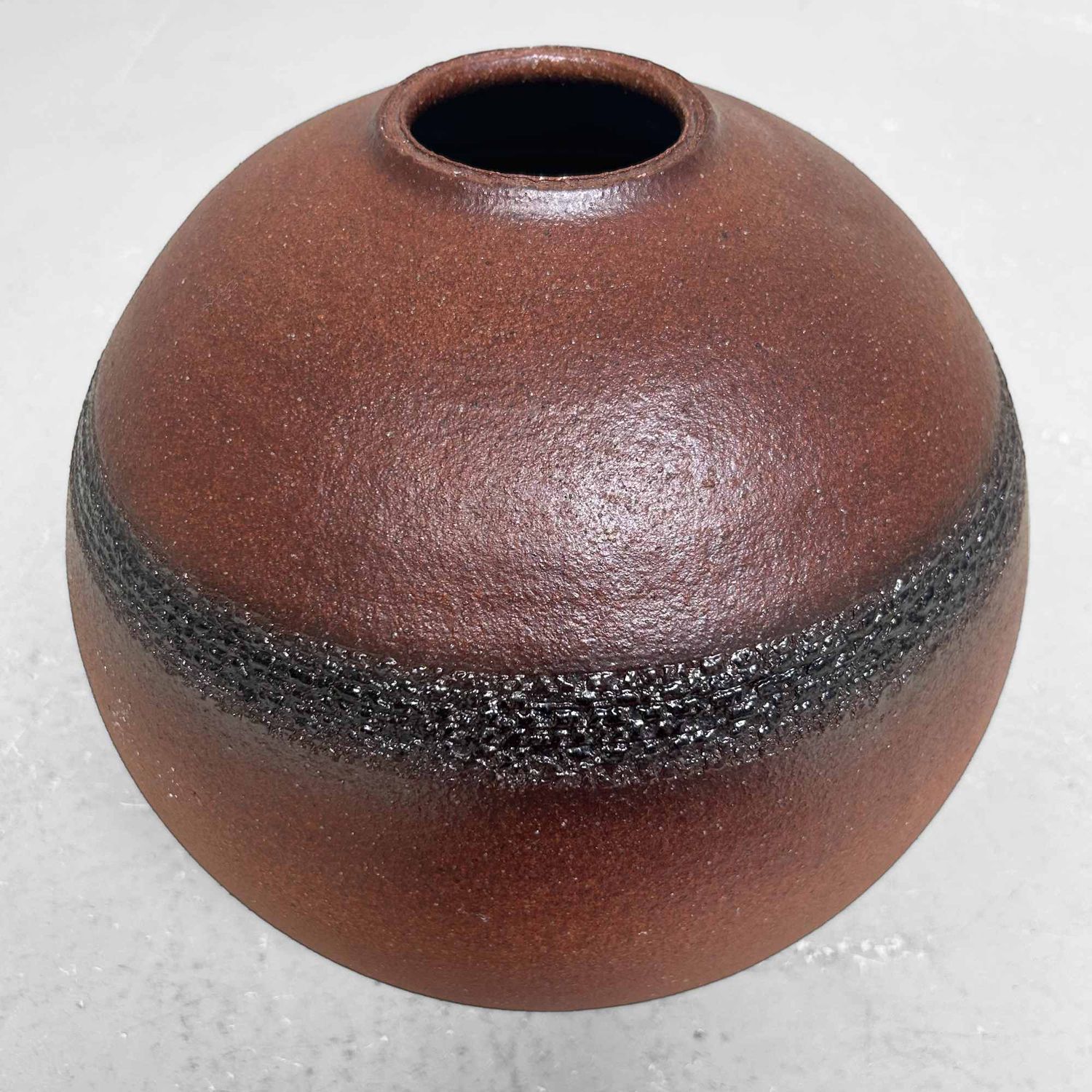 Mid Century Shigaraki Ikebana Bloemenvaas, Japan.