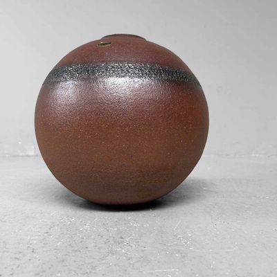 Mid-Century Shigaraki Ikebana Flower Vase, Japan.