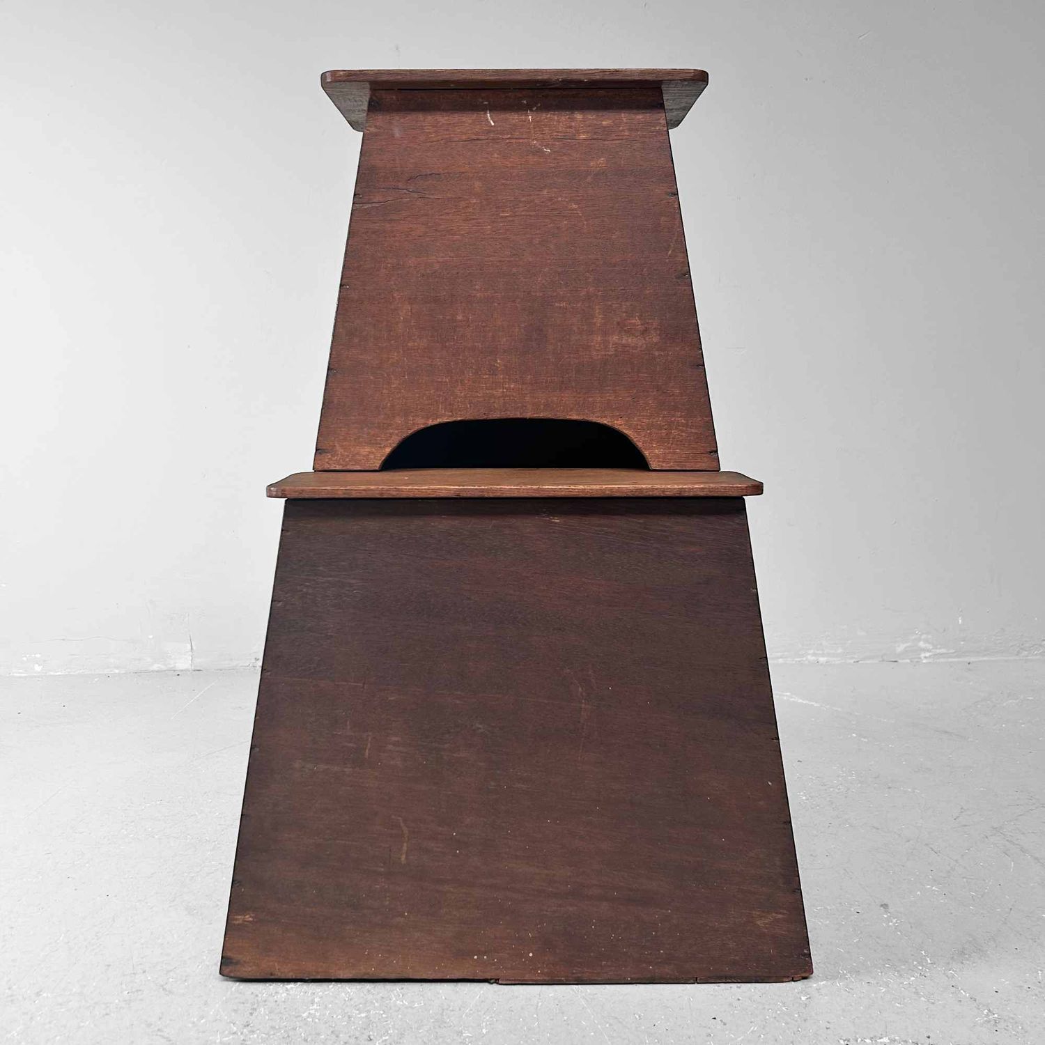 Minimalist Fumidai, Wooden Step, Taishō period, Japan.