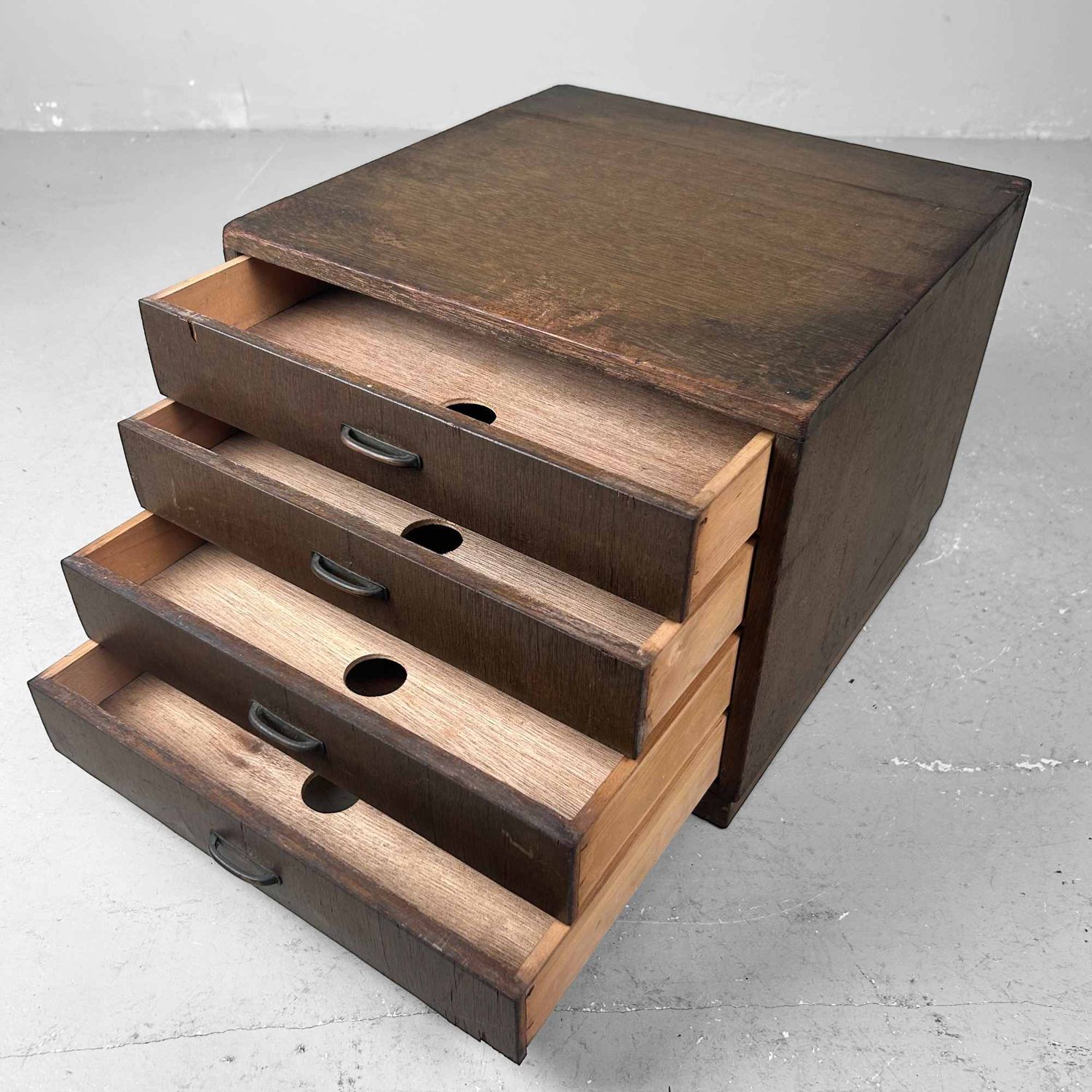 Houten Archief Ladekastje, jaren '30, Japan.