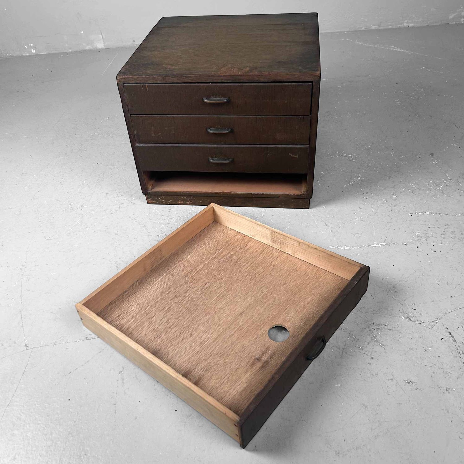 Houten Archief Ladekastje, jaren '30, Japan.