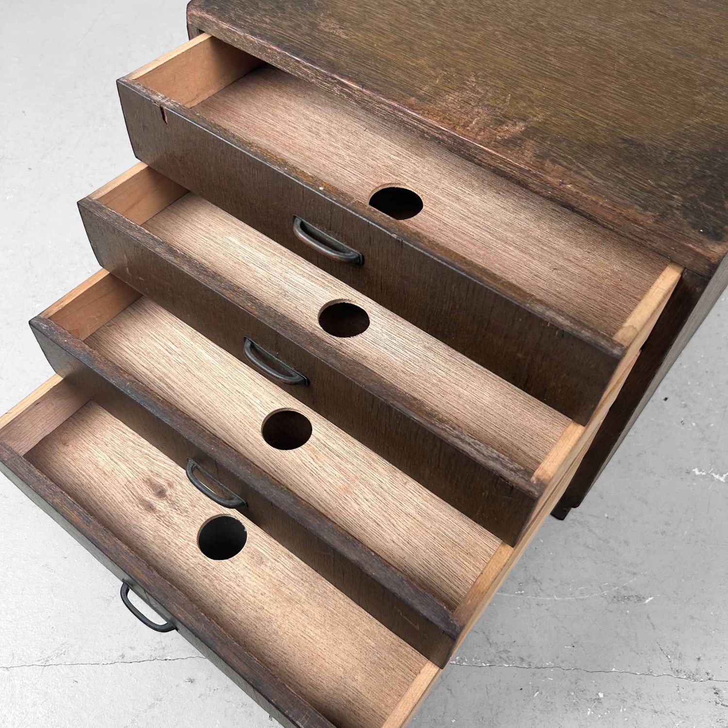 Houten Archief Ladekastje, jaren '30, Japan.