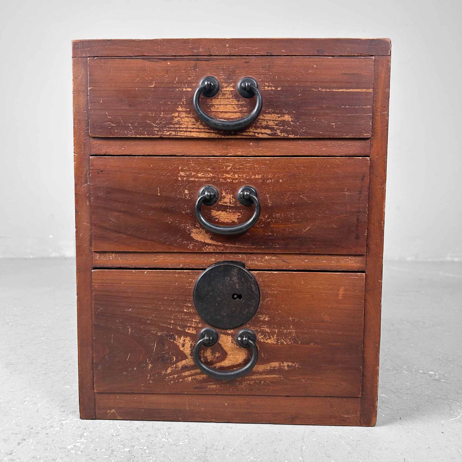 Wooden Archive Drawer Cabinet, Taishō period, Japan.