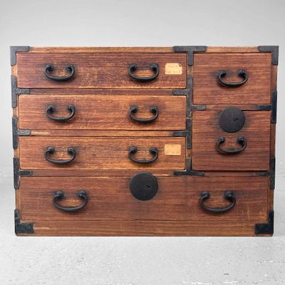 Kleine Japanse Tansu Ladekast, Meiji-periode.