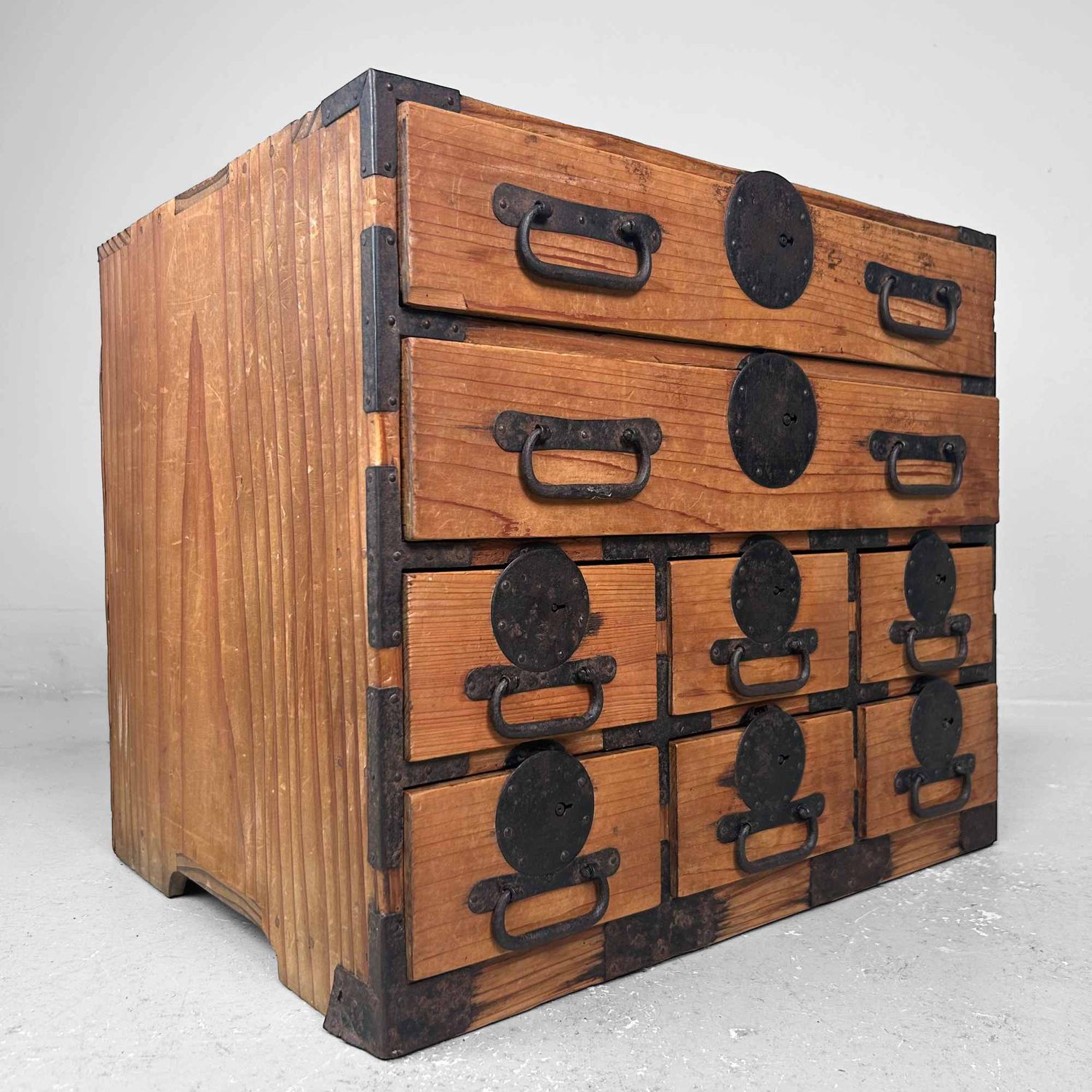 Kleine Japanse Tansu Ladekast, Meiji-periode.
