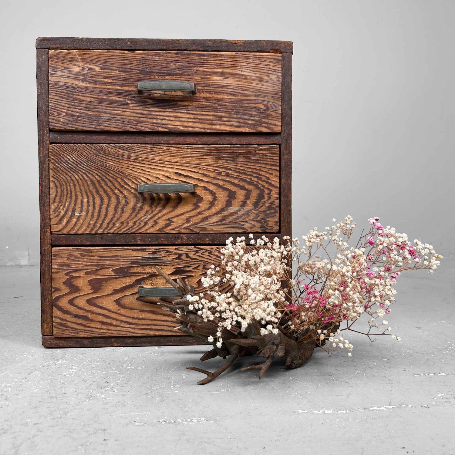 Antiek Japans Houten Ladekastje, Meiji-periode.