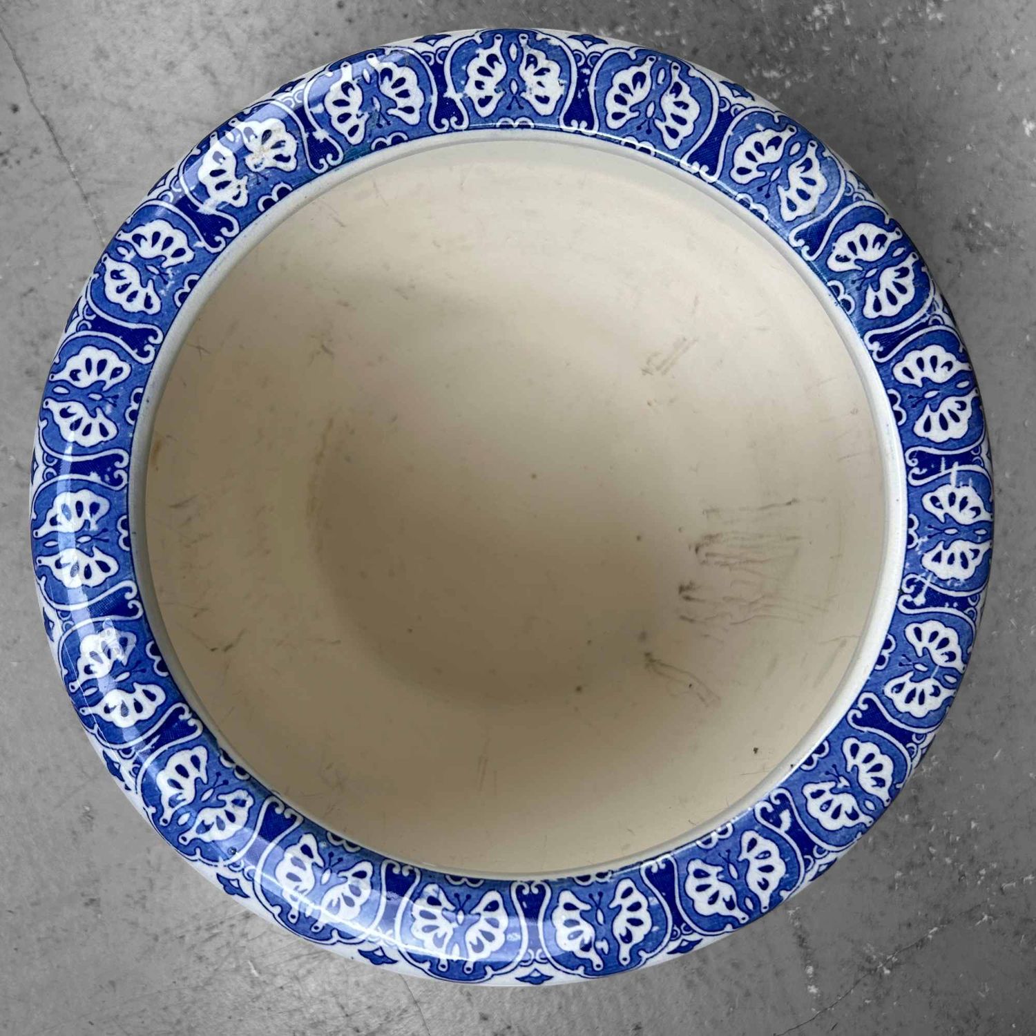 Porseleinen Hibachi, Japan, vroege Taishō-periode.