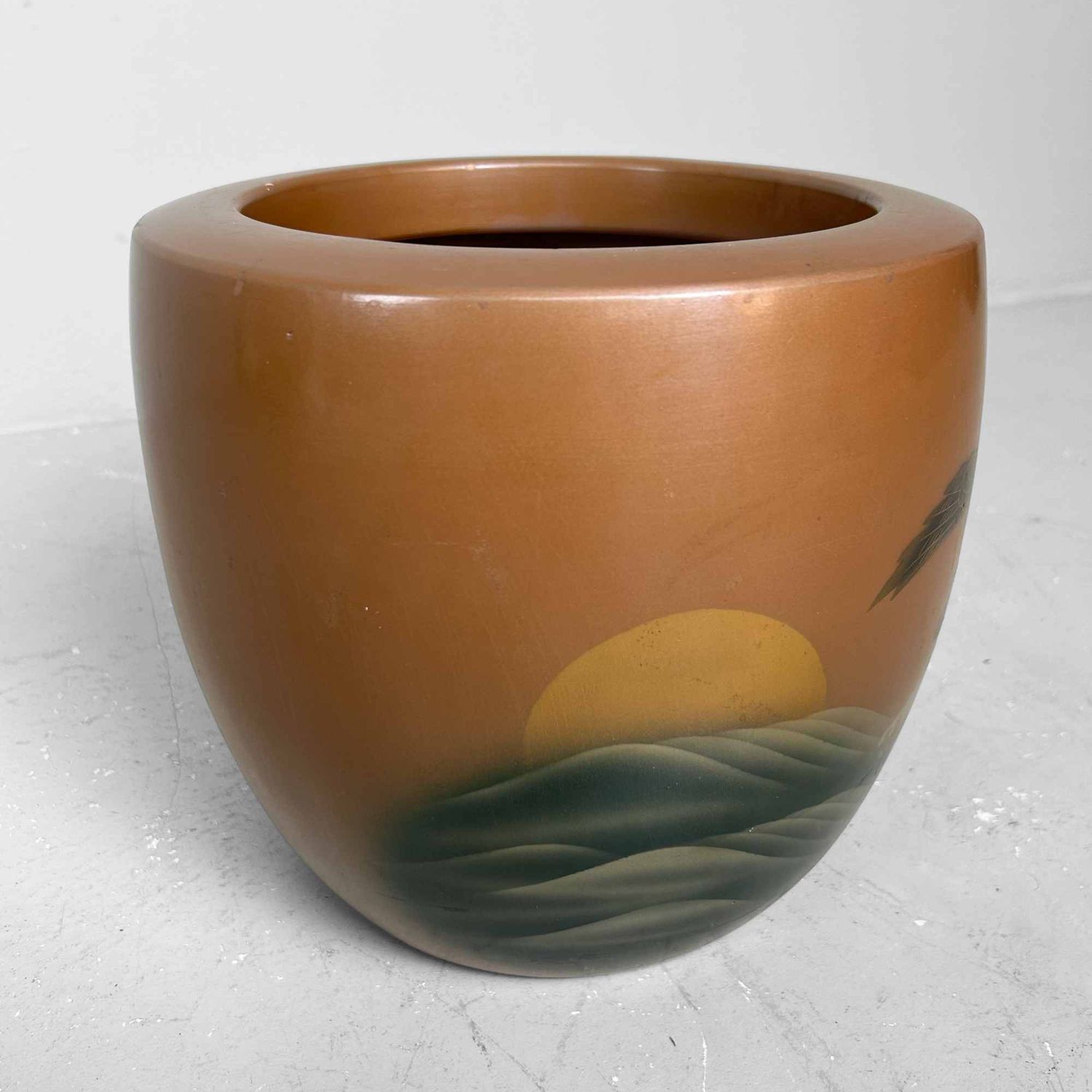 Earthenware Hibachi 'Eagle', Shōwa Period, Japan.