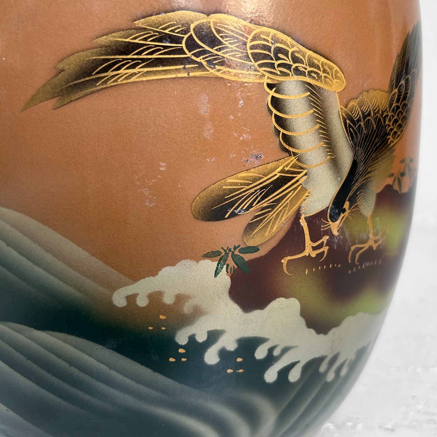 Earthenware Hibachi 'Eagle', Shōwa Period, Japan.