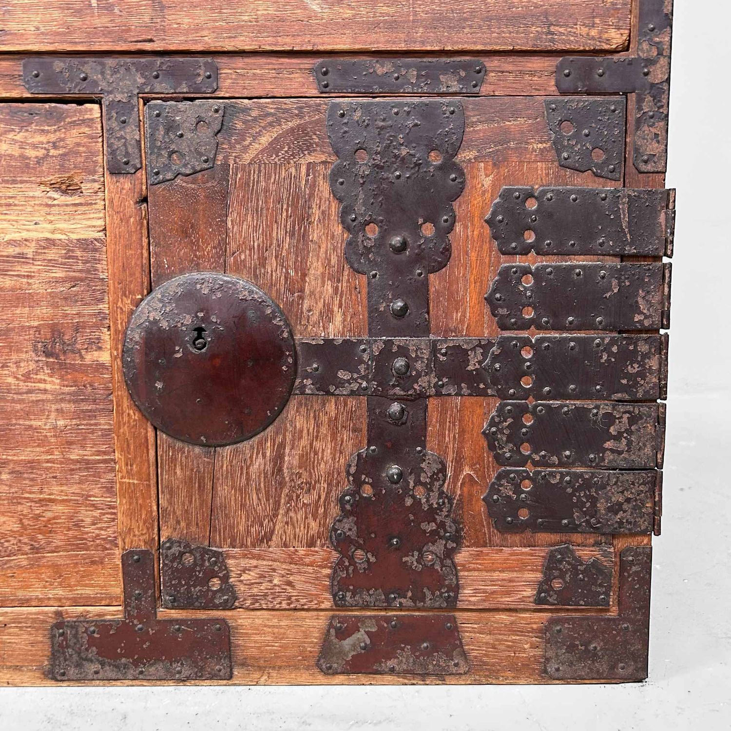 Kannon Biraki Isho Tansu, Traditional Clothing Chest, Meiji Period, Japan.