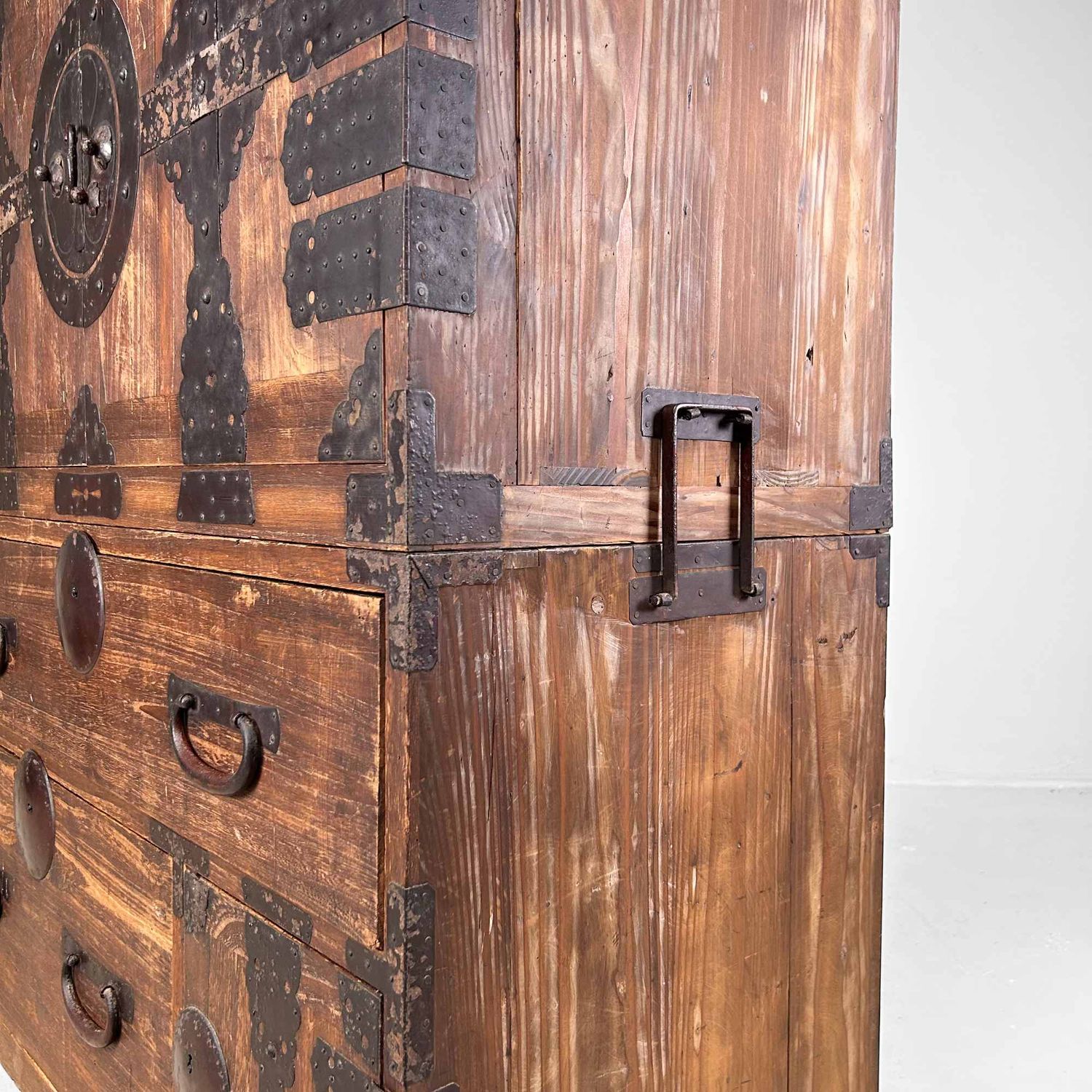 Kannon Biraki Isho Tansu, Traditional Clothing Chest, Meiji Period, Japan.