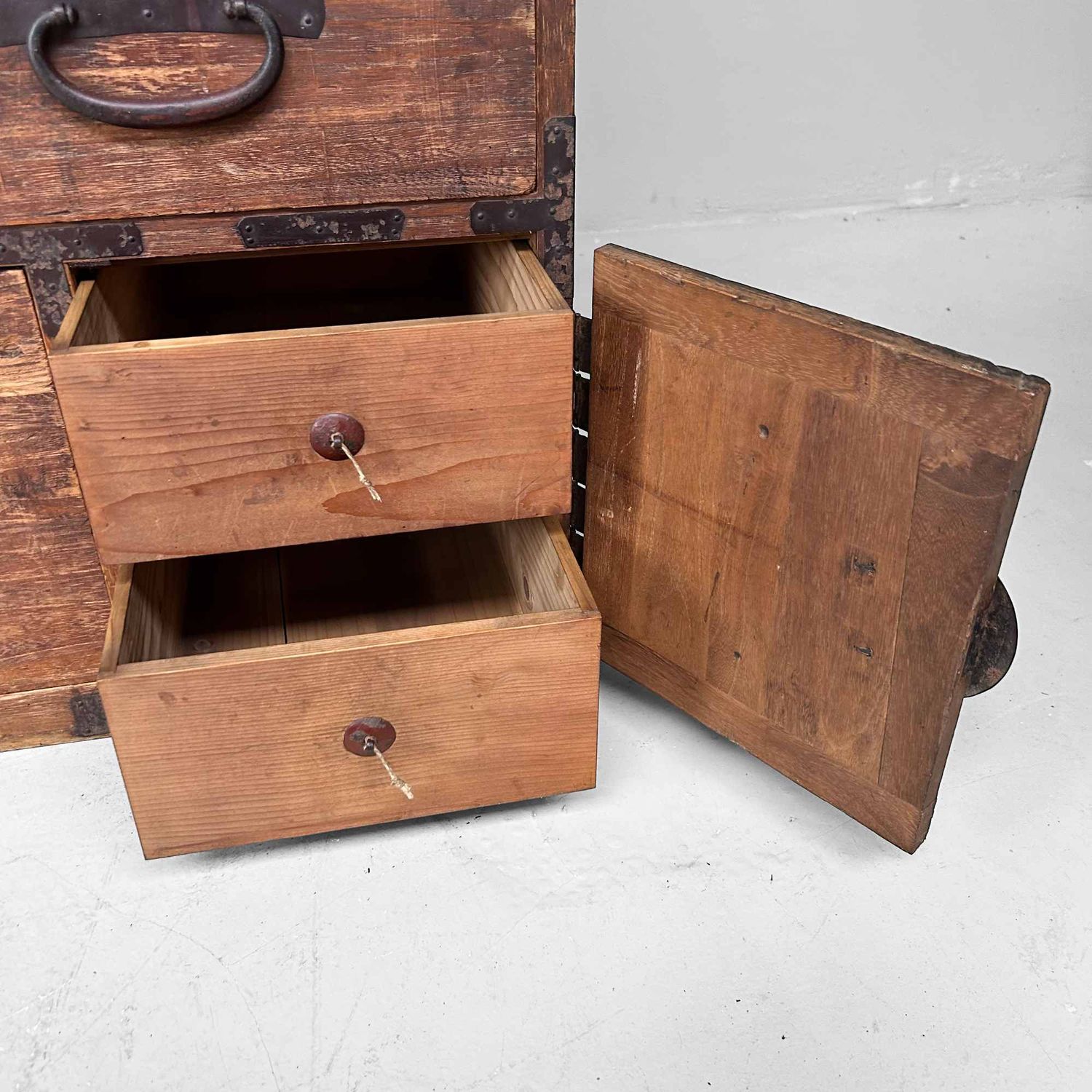 Kannon Biraki Isho Tansu, Traditional Clothing Chest, Meiji Period, Japan.