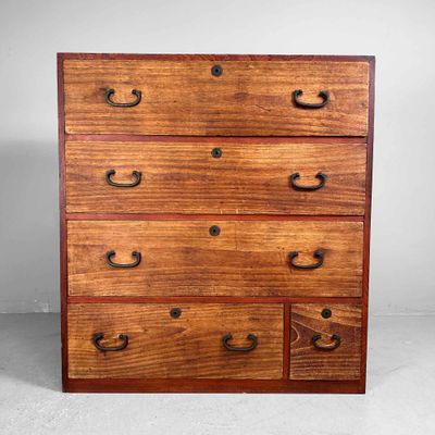 Traditional Japanese Tansu, Chest of Drawers, Taishō Period.