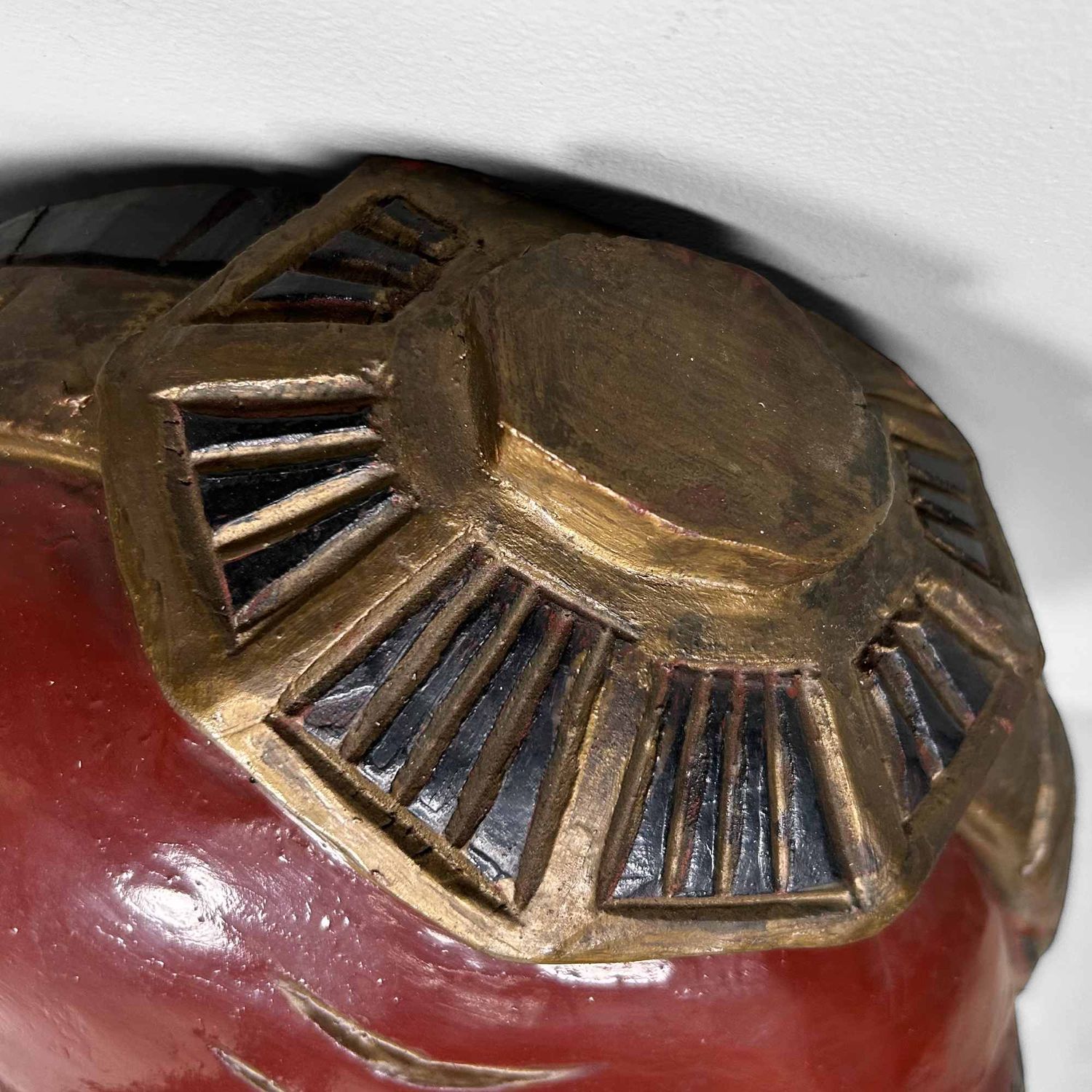 Traditional Wooden Tengu Mask, Shōwa Period, Japan.