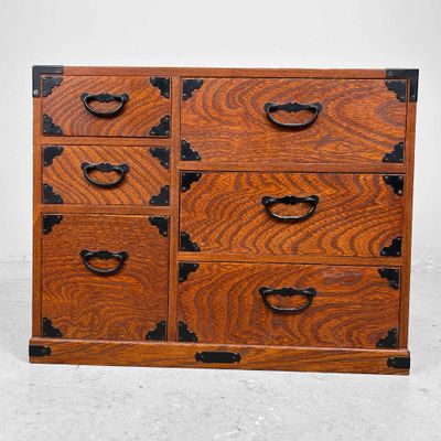 Vintage Tansu, Ladekastje, Shōwa Periode, Japan.