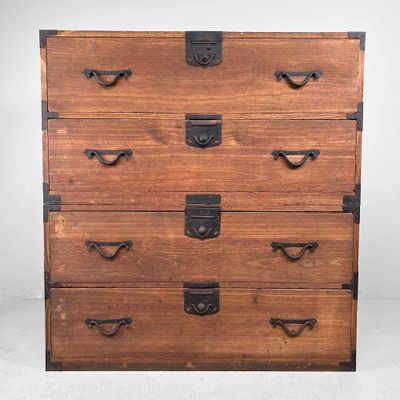 Traditionele Japanse Kimono Tansu Ladekast, Meiji-periode.