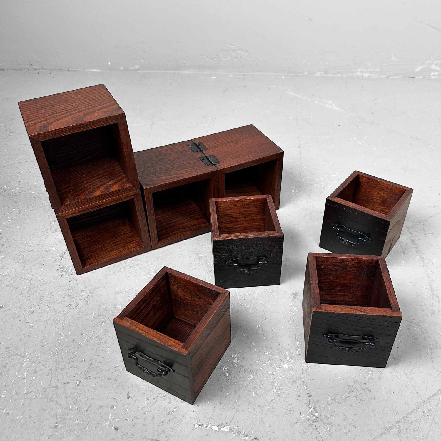 Small Modular Japanese Drawer Cabinet, Shōwa Period.