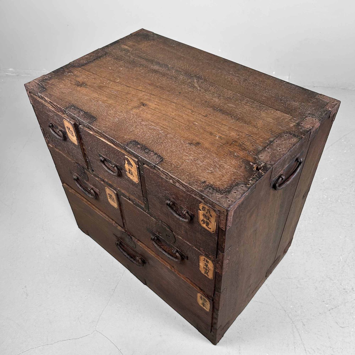 Kleine Japanse Tansu, Winkel Ladekast, Meiji-periode.