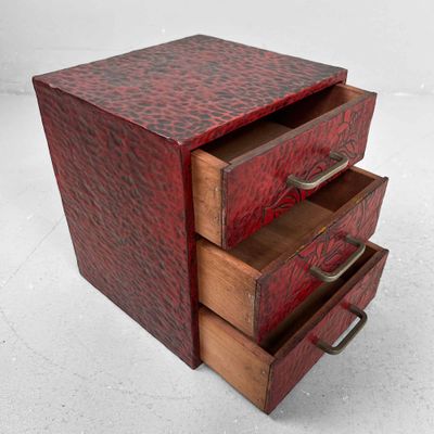 ​Kamakura Bori Haribako 'Flowers' Sewing Box, 1960s, Japan.