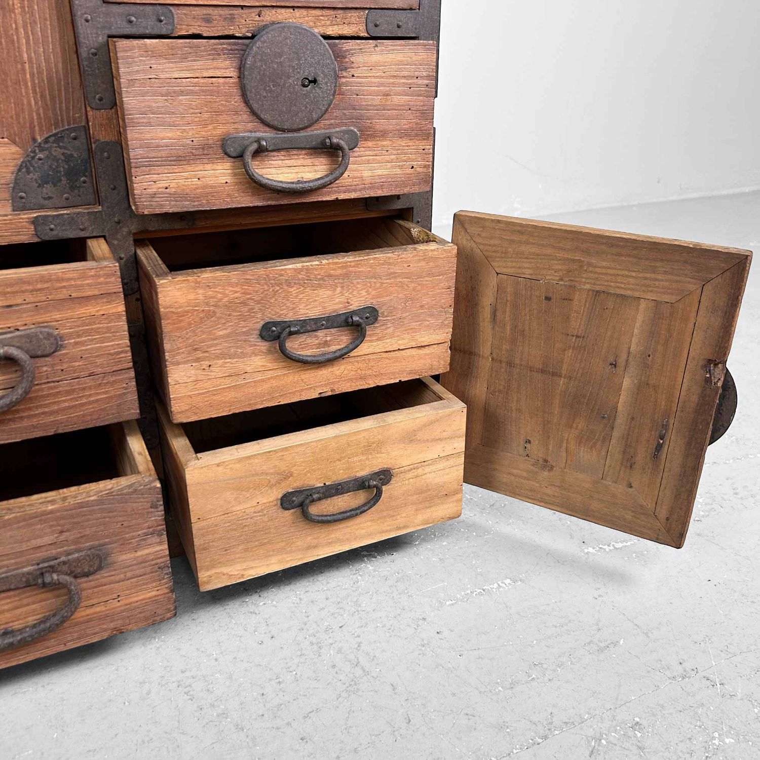 Traditional Japanese Tansu, Storage Cabinet, Meiji Period.