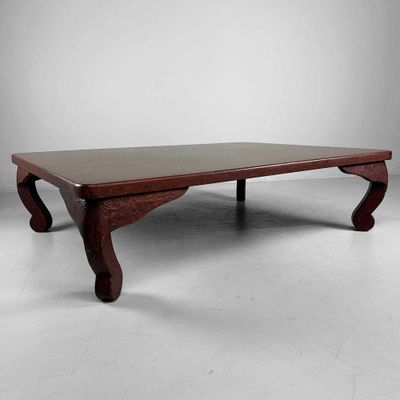 Elegante ​Lage Tafel, Tsugari Lakwerk, Chabudai 茶袱台, Taishō-periode.