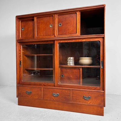 Vintage Cha Tansu, Japanese Tea Cabinet, Shōwa Period.
