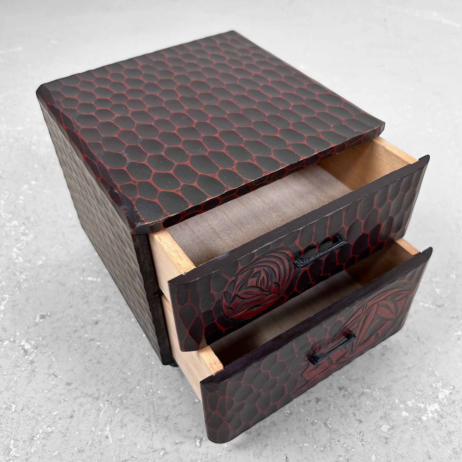 Kamakura Bori Haribako 'Bamboo' Sewing Box, 1960s, Japan.