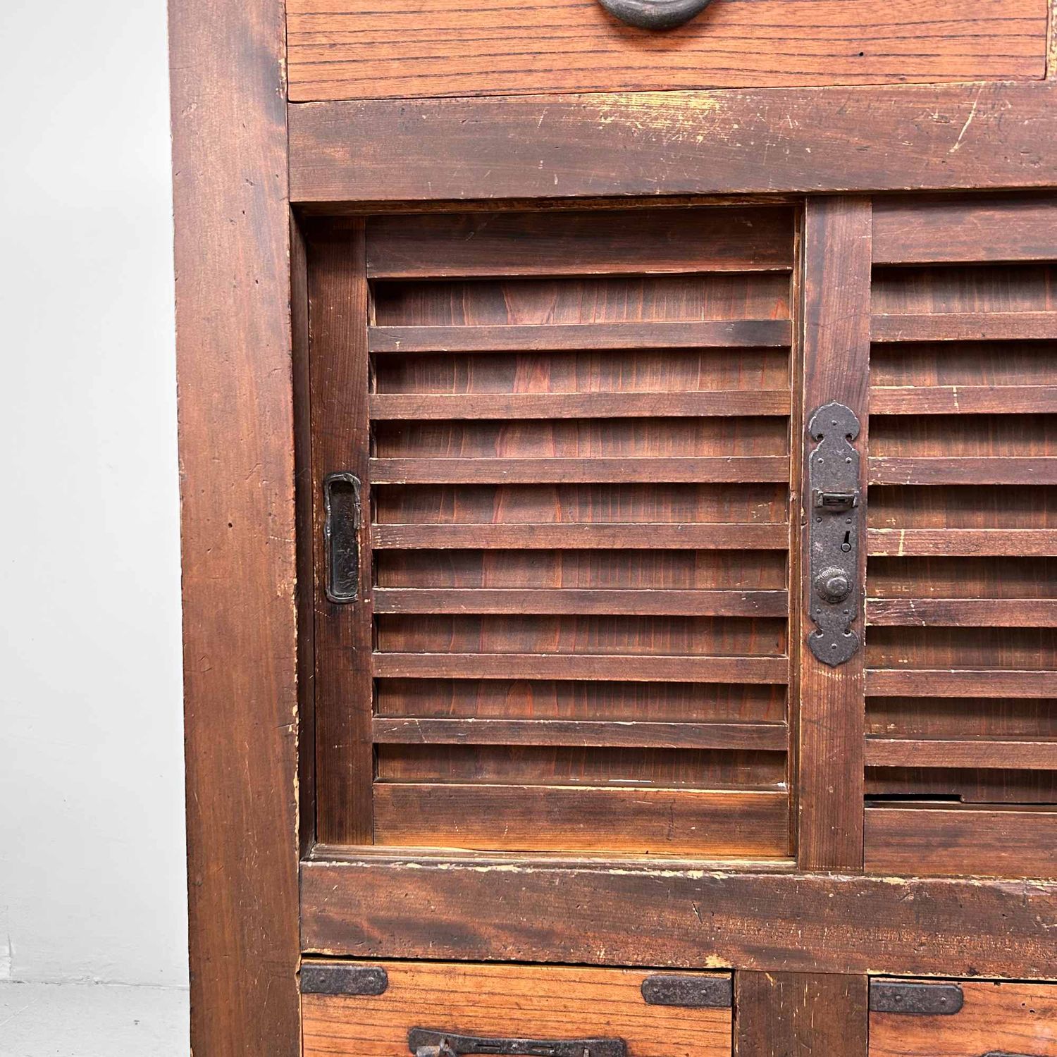 Traditional Japanese Tansu, Storage Cabinet, Meiji Period.