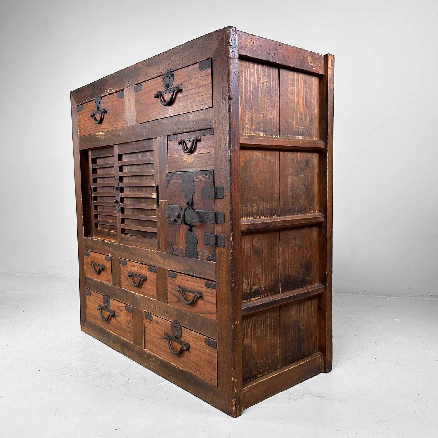 Traditional Japanese Tansu, Storage Cabinet, Meiji Period.