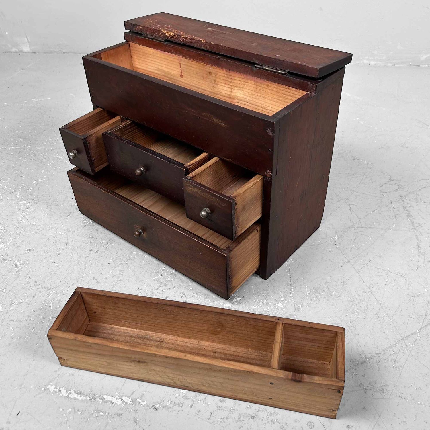 Vintage Haribako (針箱) Sewing Box, 1950s, Japan.