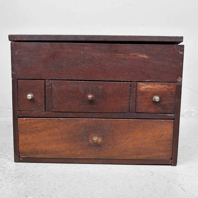 Vintage Haribako (針 箱) Naaikastje, jaren '50, Japan.