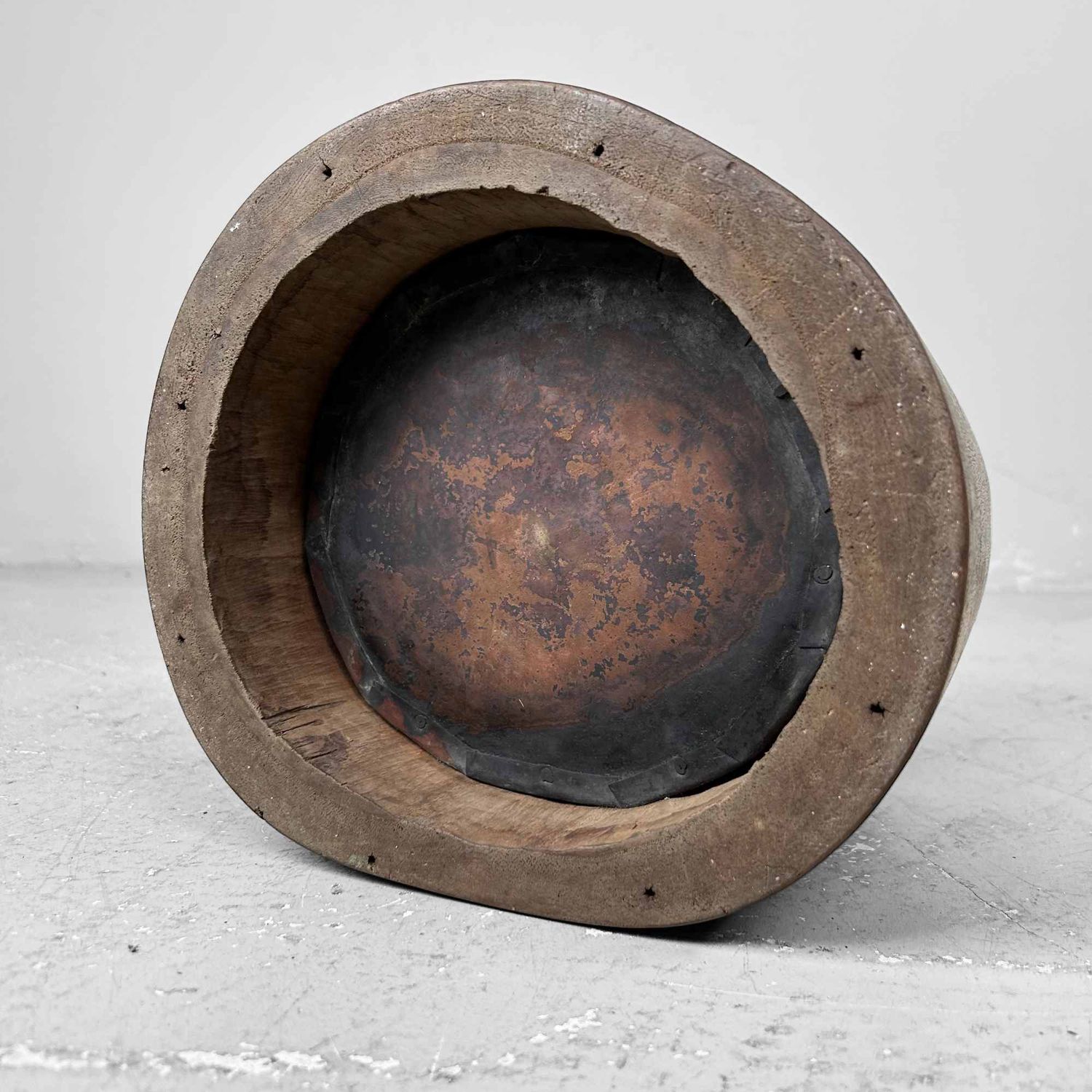 Unieke Houten 'Boomstam' Hibachi 火鉢  Japan, Meiji periode.