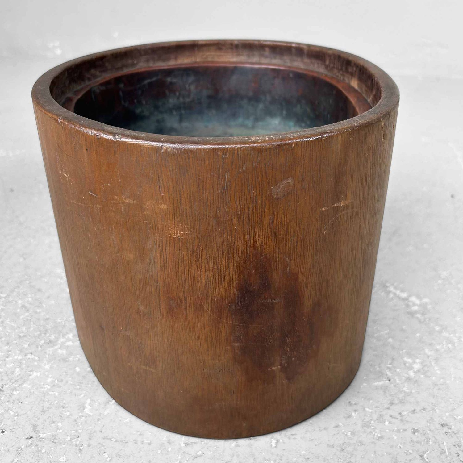 Unieke Houten 'Boomstam' Hibachi 火鉢  Japan, Meiji periode.