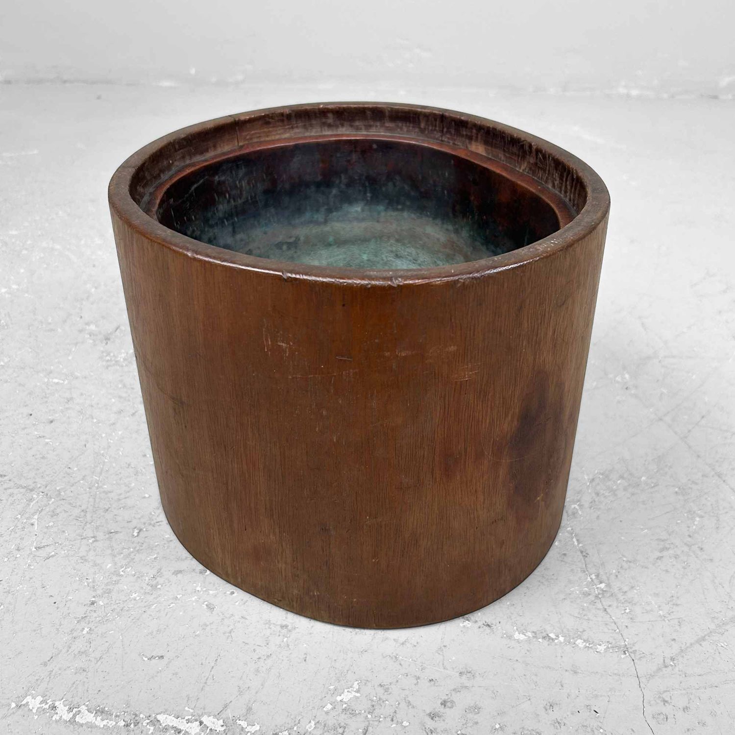 Unieke Houten 'Boomstam' Hibachi 火鉢  Japan, Meiji periode.