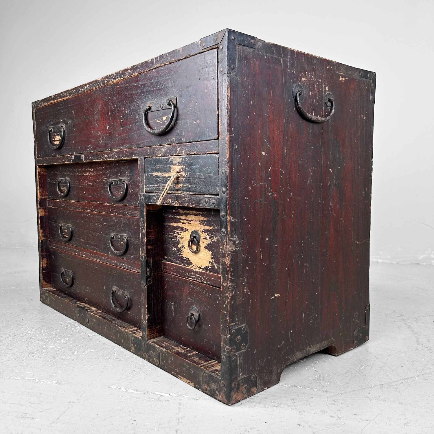 Traditionele Japanse Tansu, Opbergmeubel, Meiji-periode.