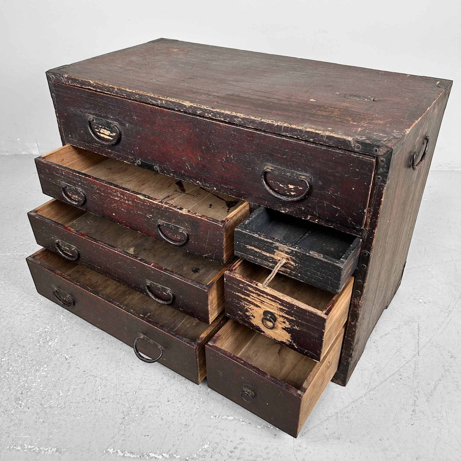 Traditionele Japanse Tansu, Opbergmeubel, Meiji-periode.