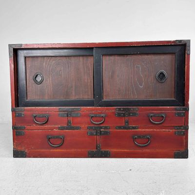 Traditionele Japanse Tansu Opbergmeubel, Meiji-periode.