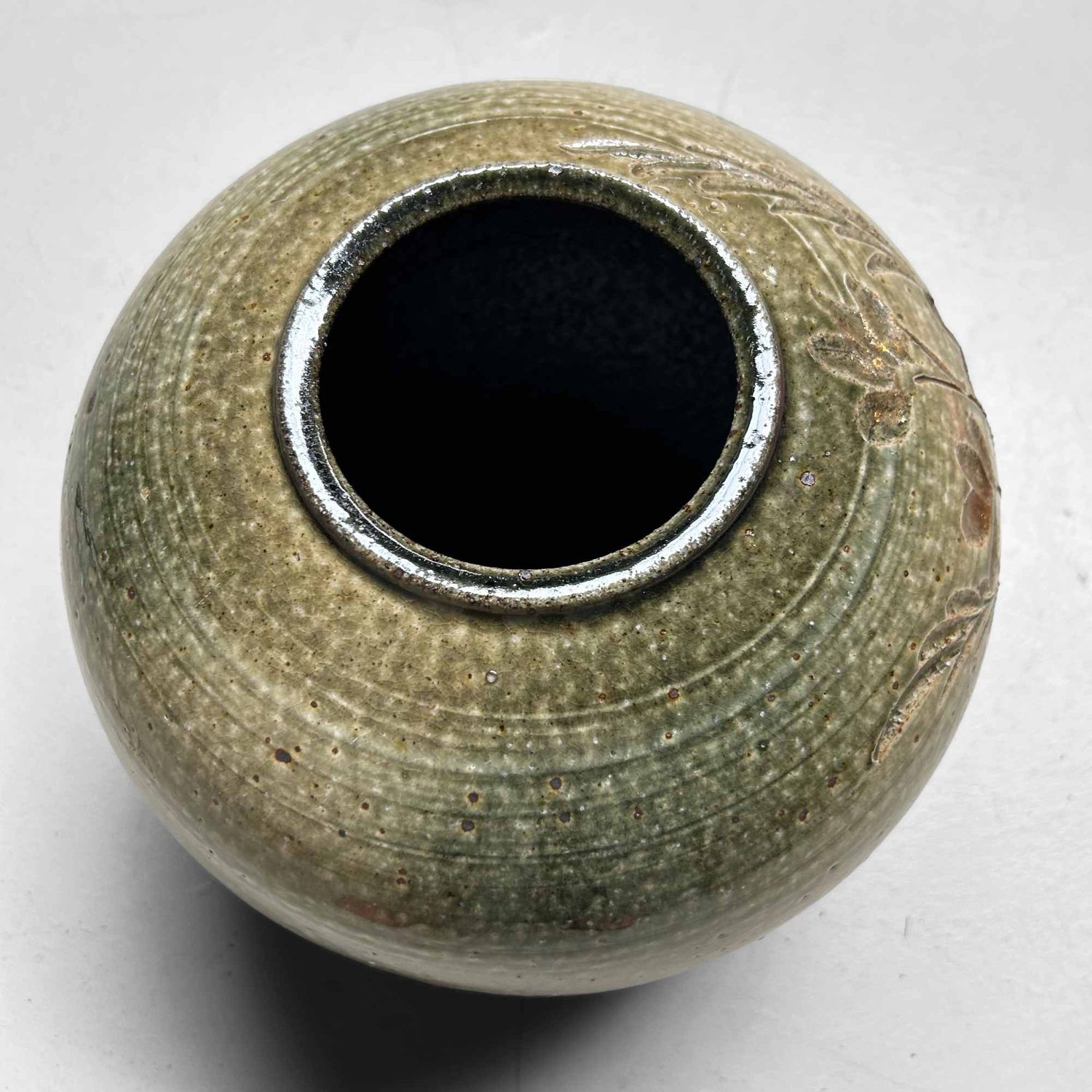 Mid Century Shigaraki Ikebana Bloemenvaas, Japan.