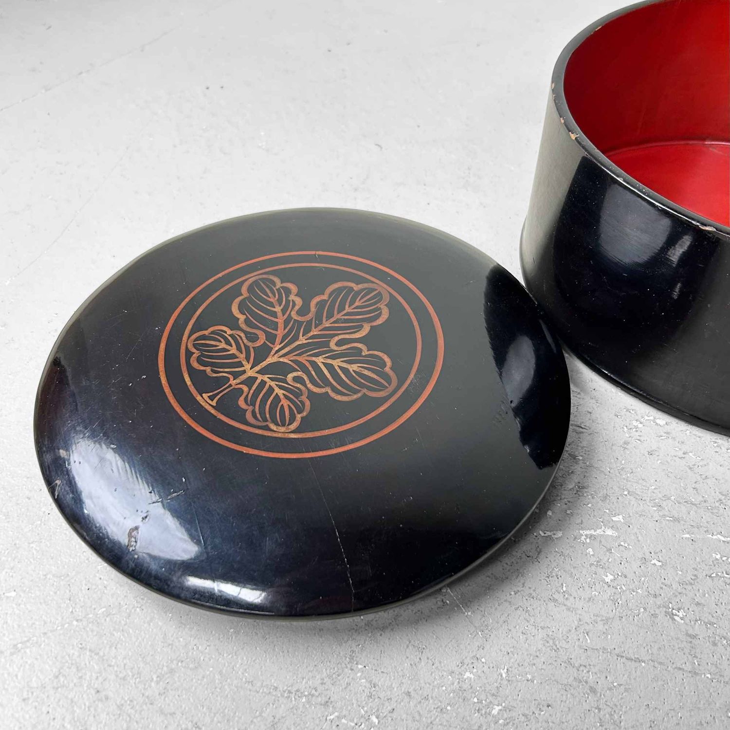 Urushi Chabako (茶箱) Japanse Thee Bewaardoos, Taishō-periode.