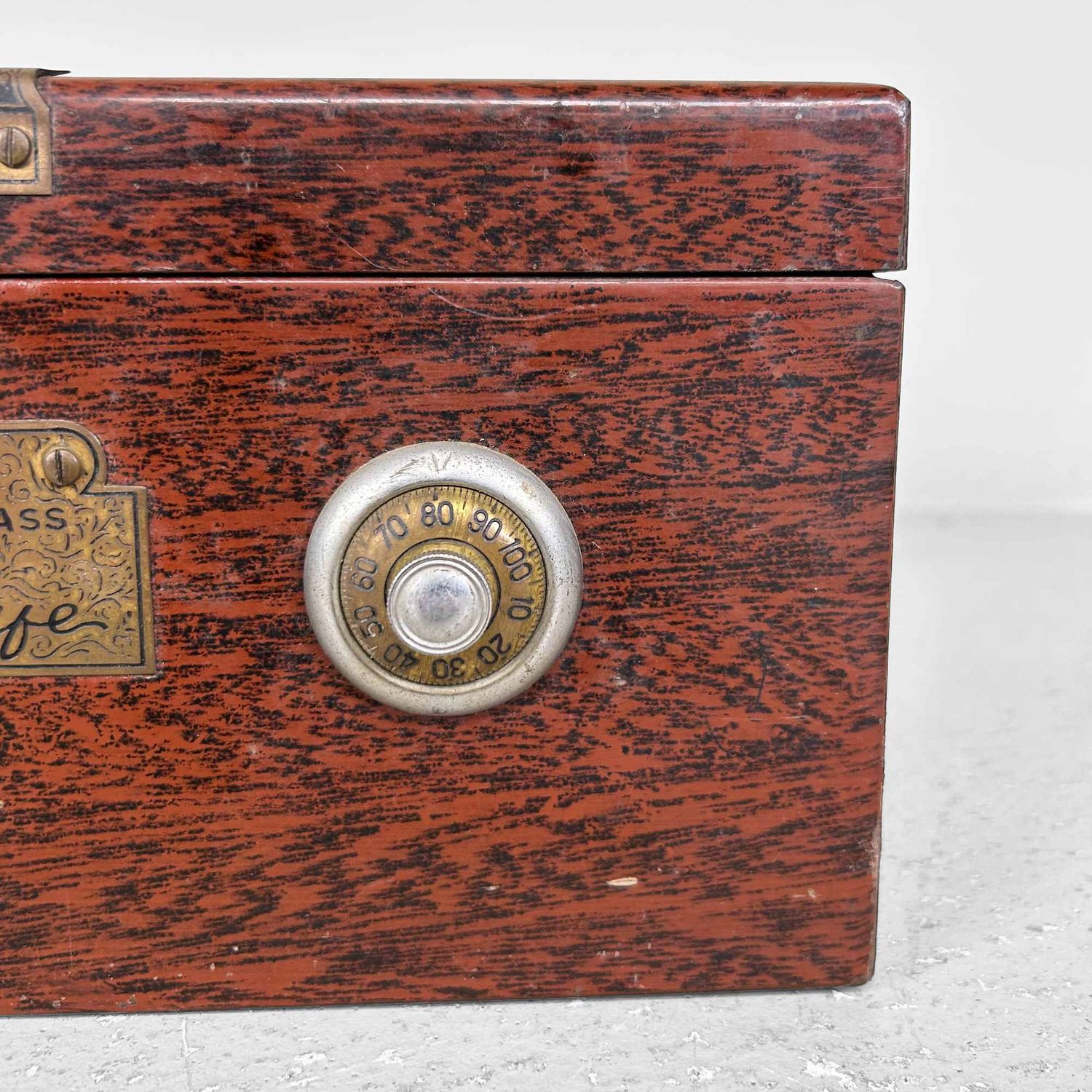 Vintage Japanese Metal Cash Box, Shōwa Period.